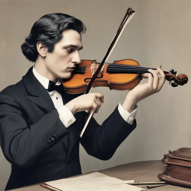 A conductor adjusting a violin, illustrating the tuning process of quarterly index rebalancing for optimal market representation