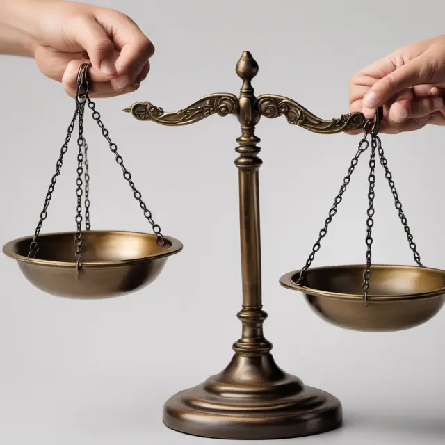 Scale representing QACAs and ECAs: two hands symbolizing vesting requirements and testing exemptions for retirement savings plans