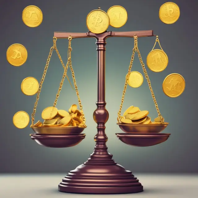 Scales with golden coins representing retirement savings, teetering between QACA benefits and criticisms