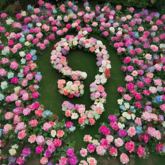 A colorful garden of growing 501(c)(3) flower forms representing flourishing charitable organizations.