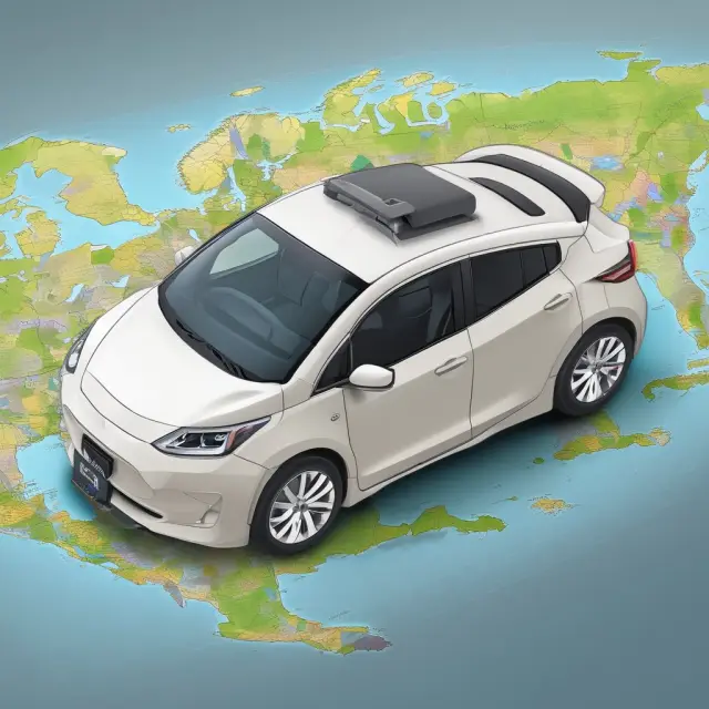 An electric vehicle recharging on a map showcasing North America with text describing the Inflation Reduction Act