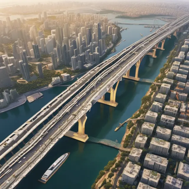 An elegant bridge symbolizes the potential merger between QFII and RQFII, linking diverse investment opportunities in Chinese capital markets