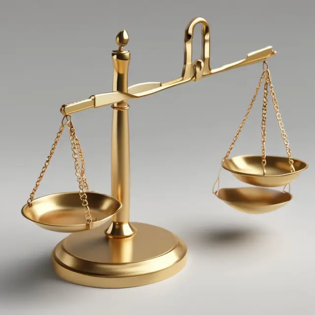 Imagery of golden scales balancing QLAC and Roth IRA symbols, representing the comparison between these two retirement income strategies.