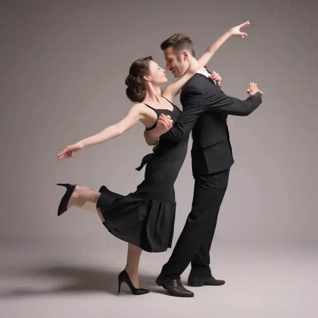 A three-person dance representing QPRT, bare trust, and charitable remainder trusts (CRAT & CRUT), illustrating their differences in ownership, income distribution, and charitable giving