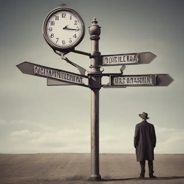 A grantor stands between two clock faces representing short-term and long-term trust terms with the IRS Applicable Federal Rates displayed nearby