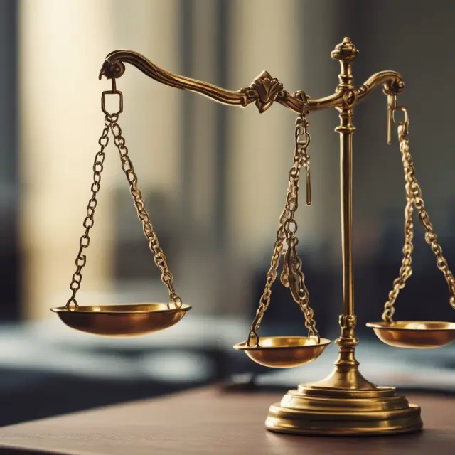 Image of golden scales with one pan holding ERISA regulations, the other pan displaying QPSA payment calculation methods to ensure fairness for both employers and beneficiaries