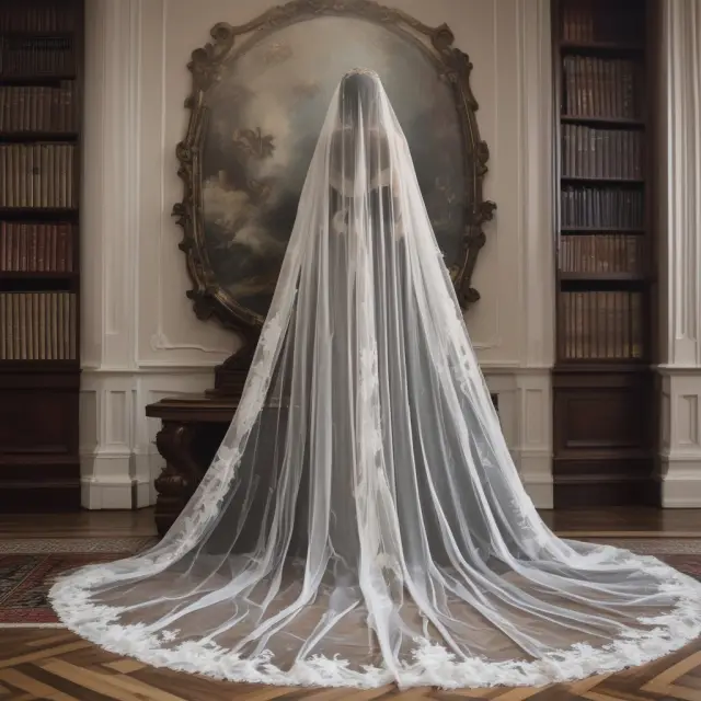 Image of a wedding ceremony veil transforming into a death shroud, illustrating the marriage and death timeline for determining Qualified Widow(er) eligibility.