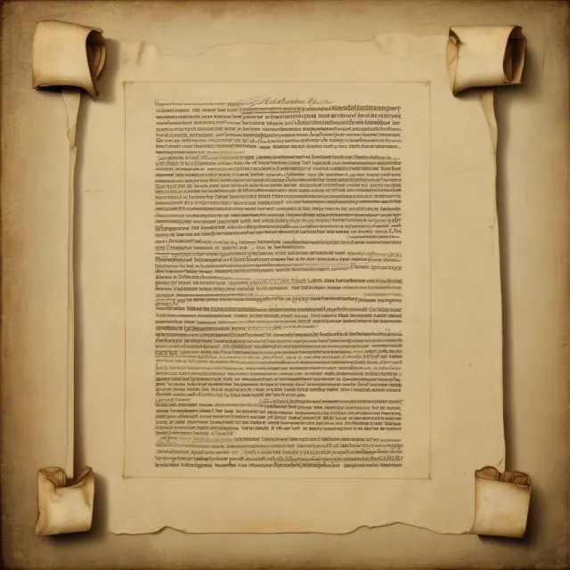 A vintage scroll illustrating complex estate planning laws for implementing effective qualified disclaimers