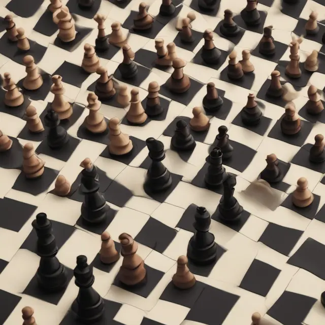 An image of a chessboard featuring two players in suits making strategic moves, representing the intricacy of qualified disclaimers and tax planning strategies.
