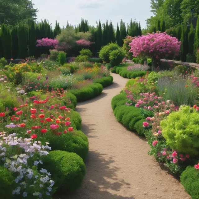 An image of different trust flowers (qualified, charitable lead, bare and personal) blooming under the careful care of an experienced gardener, emphasizing their distinct characteristics and benefits.
