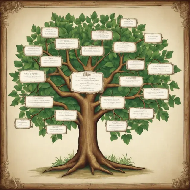 Family tree with certificates blooming from branches, illustrating the importance of documenting qualifying events for insurance