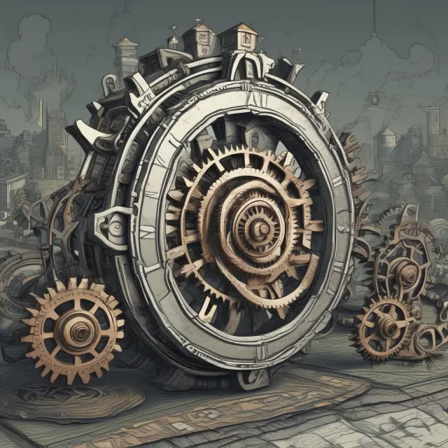 Clockwork gears measuring borrower