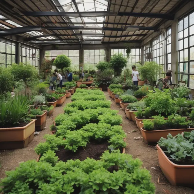Garden depicting healthy companies nurtured by strong corporate cultures and employee satisfaction.