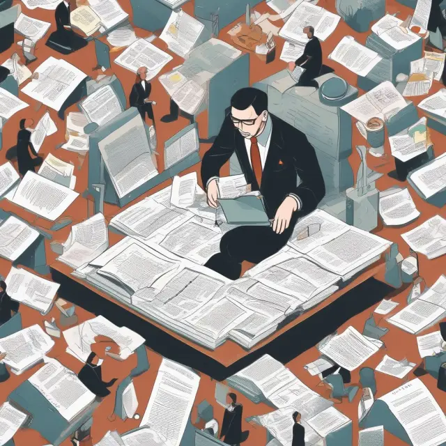Researcher examining qualitative data collection techniques: interviews, document analysis, ethnography, archival work, and MD&A section analysis.