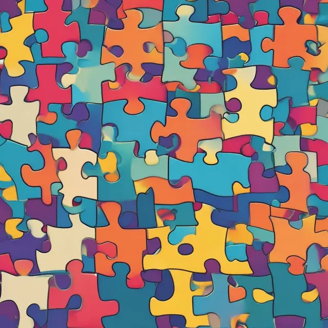 A mosaic depicting the concept of quality management as interlocking puzzle pieces, symbolizing continuous improvement efforts