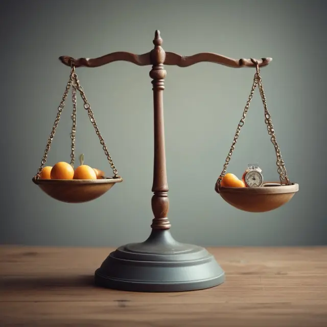 Visual representation of the delicate balance between subjective and objective methods for measuring quality of life