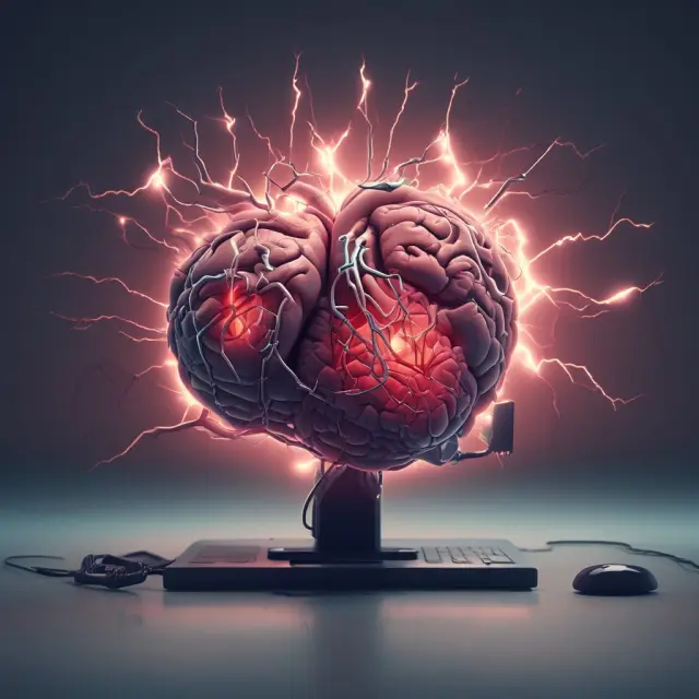 Image of a computer brain symbolizing quant funds