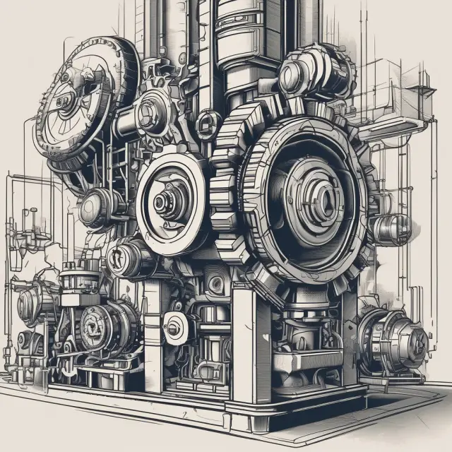 Factory gears shifting based on market prices, symbolizing the impact of production costs on supply