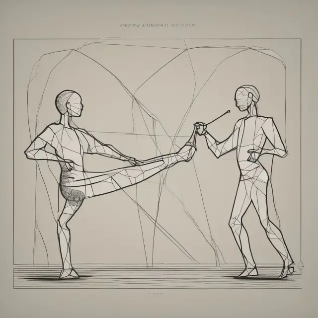 Two dancers gracefully intertwining, representing producer substitutes and joint goods influencing quantity supplied in the market.