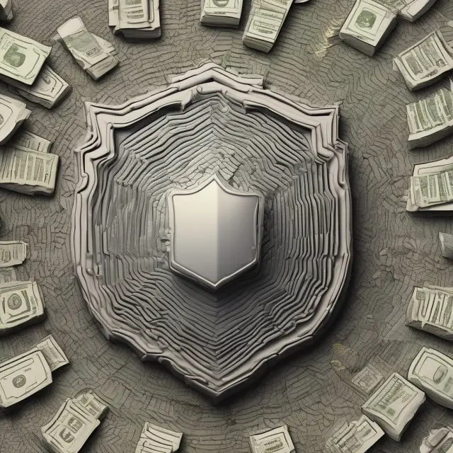 A Quanto option depicted as a shield, safeguarding investors from currency risks during international asset transactions