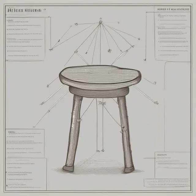 Three-legged stool representing Quarterly, Monthly, and Yearly growth measures in finance