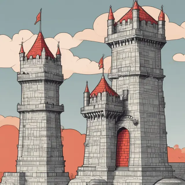 Two sentinels (Q1 and Q3) standing tall at the entrance of a castle (median), protecting a well-ordered dataset.