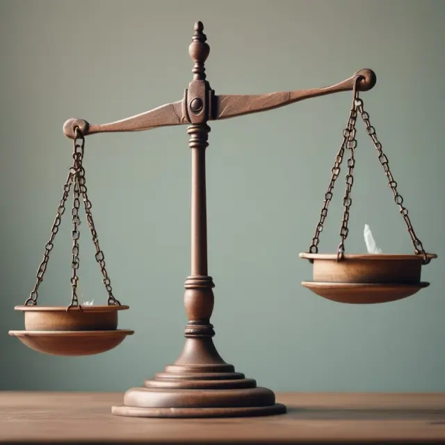 Two balanced scales representing quasi-reorganization and bankruptcy, with a shareholder