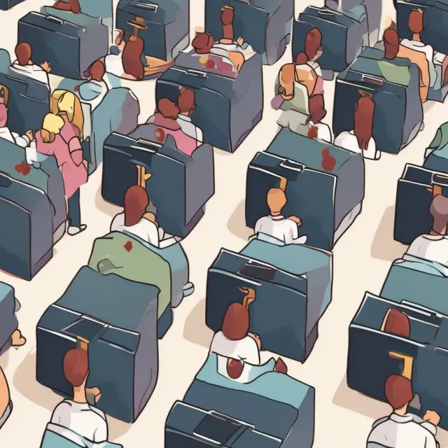 Customers waiting in line at a call center transformed into an optimized system using queuing theory principles.