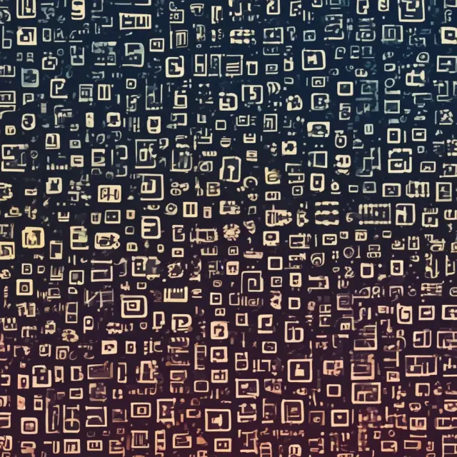 An image depicting a starry night sky filled with glowing QR codes representing different versions: micro, Model 1, Model 2, IQR code, SQRC, and Frame QR.