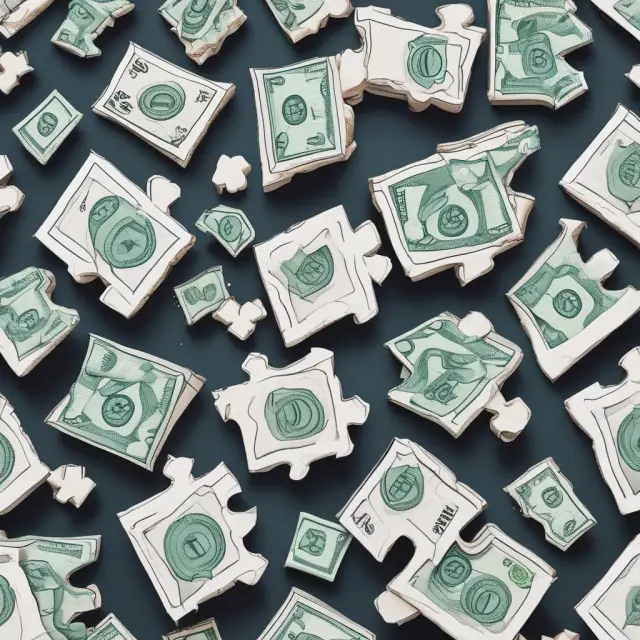 Dynamic puzzle of quick assets consisting of interchangeable pieces for cash, marketable securities, and accounts receivable