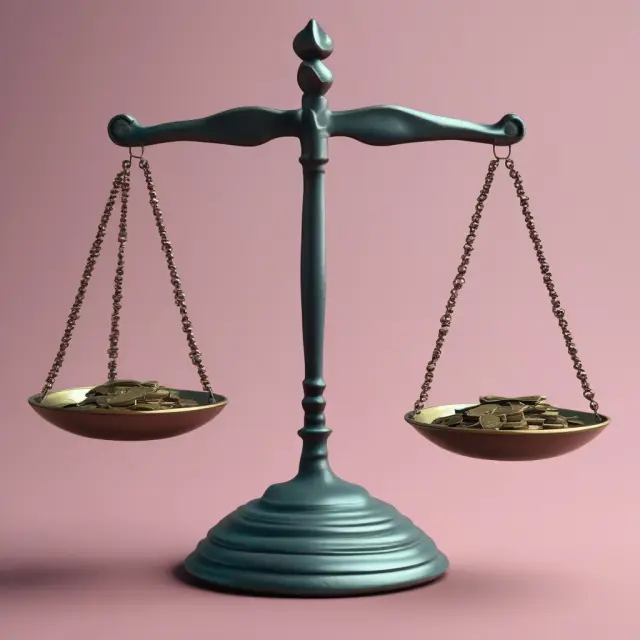 Two balances with equal offerings: Quid Pro Quo ethics depicted through visual balance