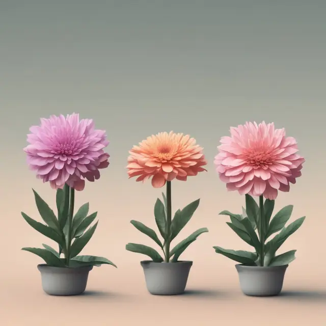 Three vibrant flowers representing QUIDs, preferred stock, and hybrid debt securities blooming in a financial marketplace