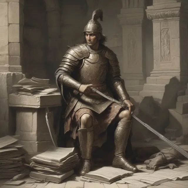 Warrior protecting property with outdated deeds, defending against quiet title action