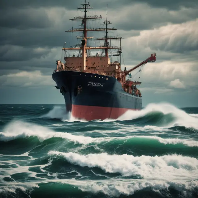 Quiet seas represent adherence to regulations during a quiet period. A stormy ocean symbolizes the potential consequences of a violation.