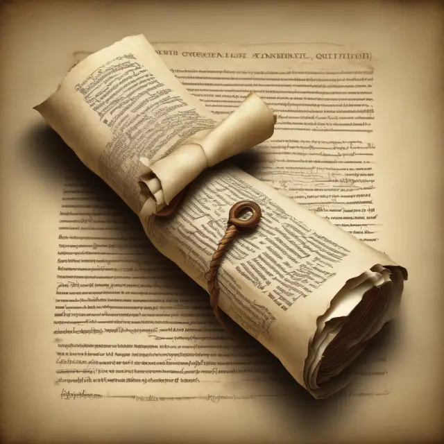 An ancient scroll illustrating common questions and answers regarding quitclaim deeds in the context of property transfers