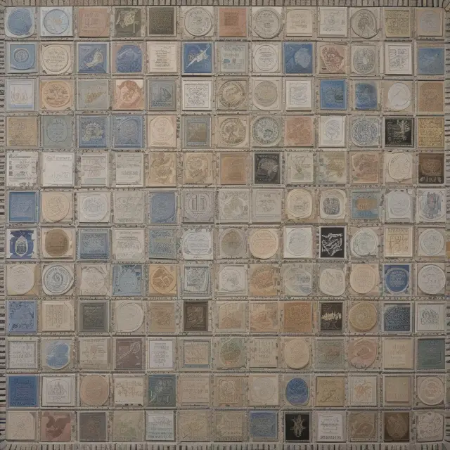 A mosaic depicting tiles for each US state, symbolizing the varying laws governing quitclaim deeds