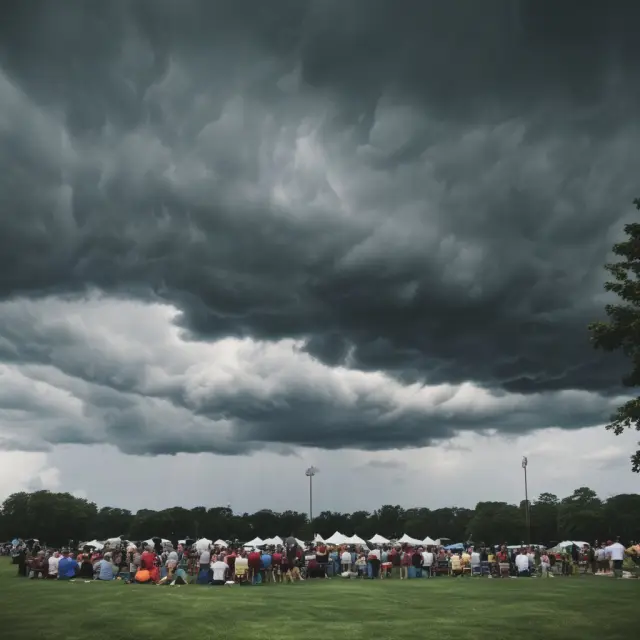 Storm clouds forming a quorum, symbolizing the need for adequate representation in meetings