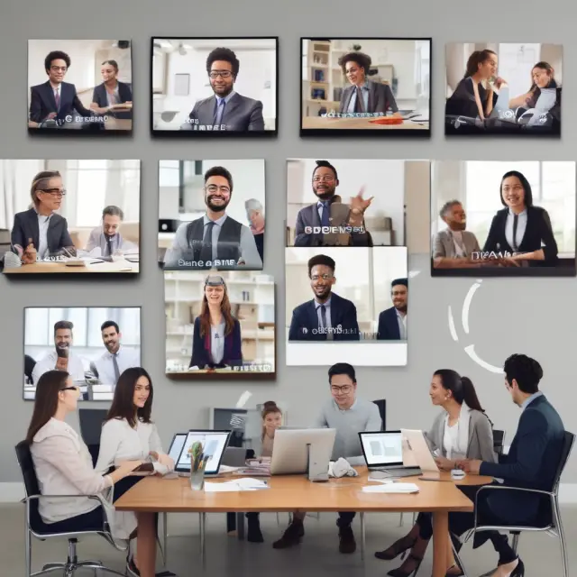 Remote attendees connecting through video conferencing technology for a rolling quorum corporate meeting