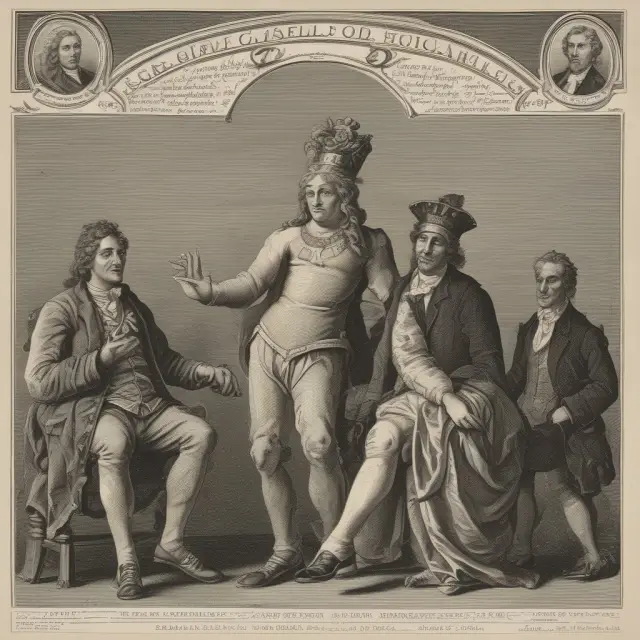 An elegant ballroom scene with a cedant (dancer in blue) and a reinsurer (dancer in red), sharing premiums, losses, and coverage limits through an intricate dance.