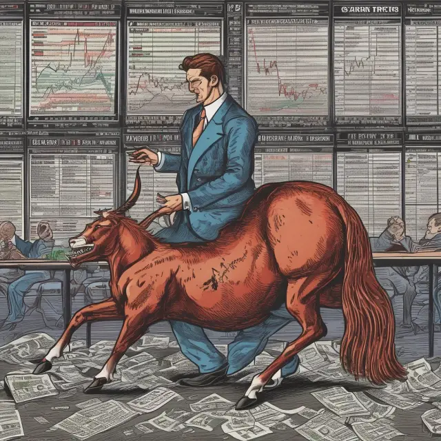 An HFT trader employing quote stuffing tactics causes a sudden and significant market correction, symbolizing the interplay between high-frequency trading and flash crashes.