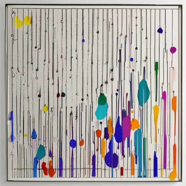 A rainstorm of quotes forming financial graphs to reveal historical market trends