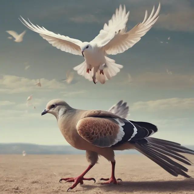 Falcon soaring above dove with delayed quotes, emphasizing the importance of real-time access in financial markets