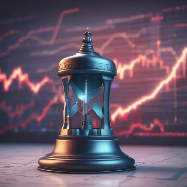 A quote symbol bell rings above a graphical representation of financial markets, signifying quote-driven alerts