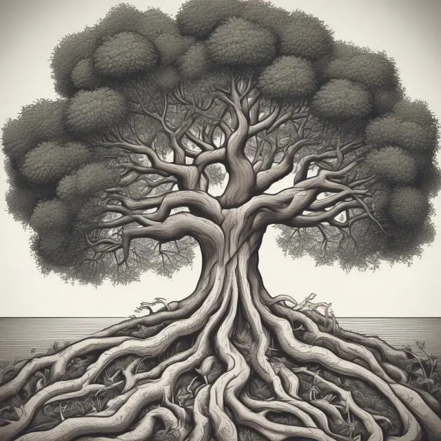 An image of a growing tree symbolizing the process of both scaling up and ramping up in finance to achieve greater production or sales