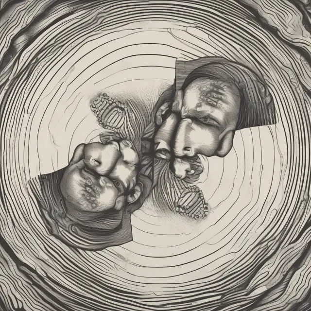 Image: A coin spinning in a whirlpool, symbolizing the concept of random variables and their associated probability distributions.
