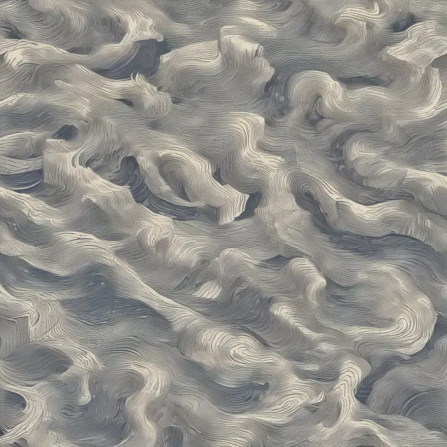 Artwork depicting investors as dancers, trying to navigate the unpredictable waves of stock prices in a random walk theory setting