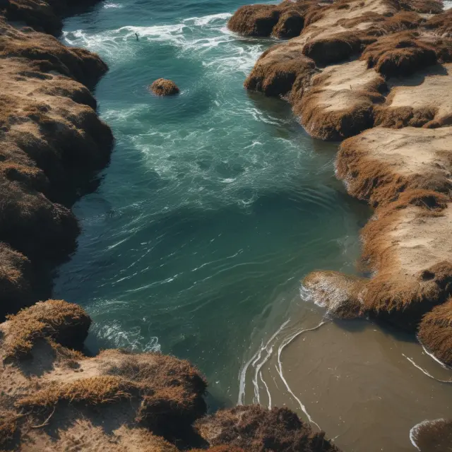 A tide pool showcasing diverse marine life, symbolizing the intersection of random walk theory and fundamental analysis in finance.