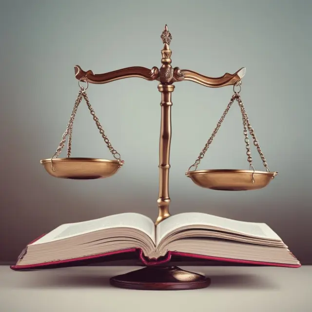 Scales tipping towards an open book symbolize a revenue agent report revealing tax truths. Image: A balanced scale tilting towards an open, inscribed 