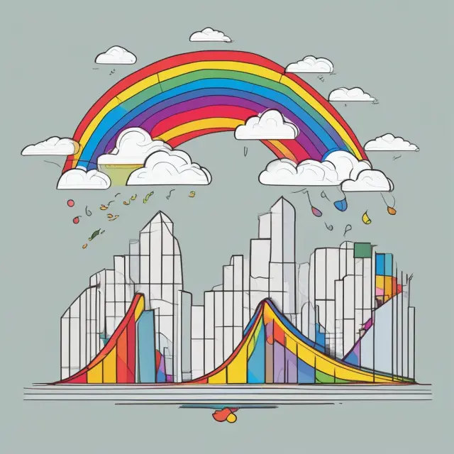 An emotional bridge connecting a rainbow of personal beliefs and values to the graph of rational investment choices