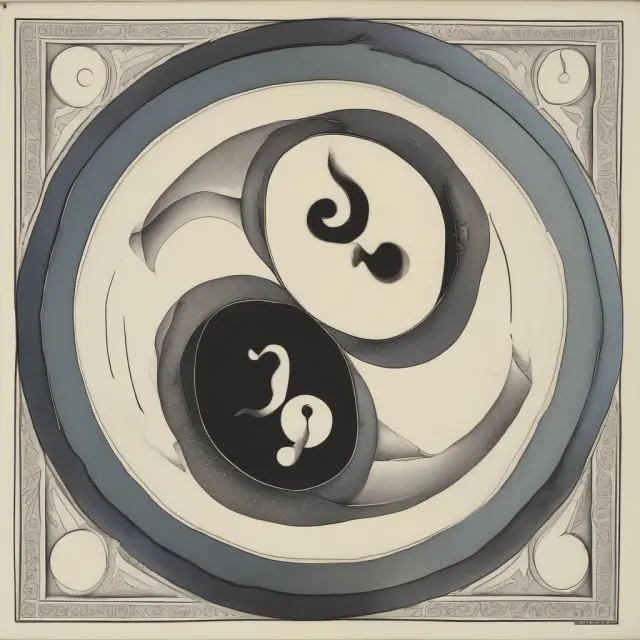 Two interconnected circles symbolizing rational choice theory (yin) and behavioral economics (yang), representing the complementary perspectives on decision-making